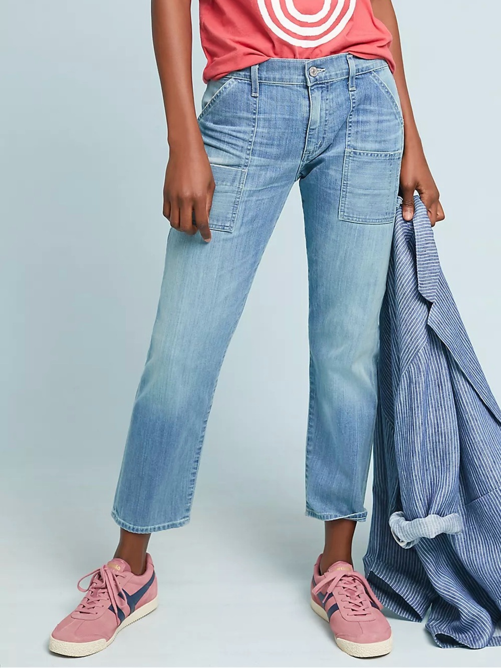 Citizens of Humanity Leah Mid-Rise Utility Crop Pants Anthropologie C of H